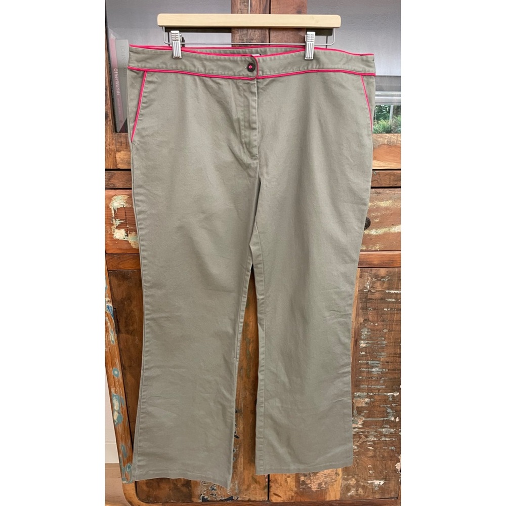 NWT Butterfly Matthew Williamson Gray Cotton Twill Pants